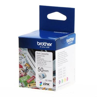 Brother CZ Color Zink™ Label Tapes for VC500W Color Label Printer - CZ 1005 ZINK Tape (50mm x 5M long)