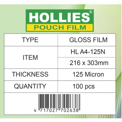 Hollies A4 過膠片 A4 Laminating film 125mic